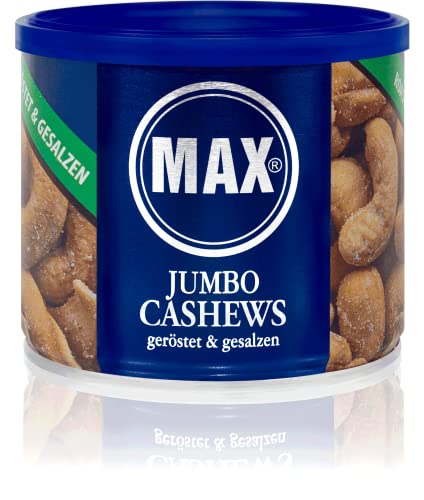 MAX Jumbo Cashews geröstet und gesalzen (6er Karton) von MAX