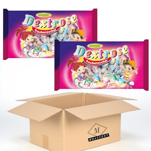 2x Woogie Dextrose Party Bag "Dextrose" Traubenzucker 2x400g (800g) + MBAccent Versandschutzpackung von MBAccent