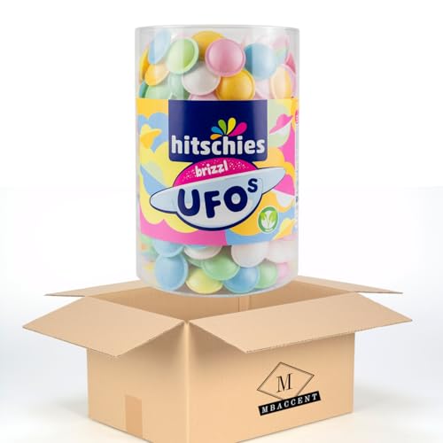 Hitschies Brizzl Ufos Oblaten mit Brausefüllung 450g + MBAccent Sticker von MBAccent