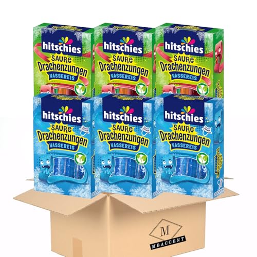 Hitschies Saure Drachenzungen Wassereis XXL Set 3x Wassereis 3x Wassereis Blau Hitschler 6x400ml (2400ml) by MBaccent + MBAccent Sticker von MBAccent