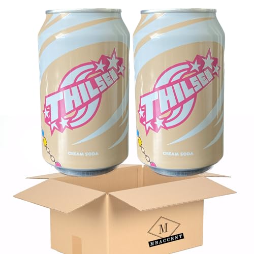 Thilsen Cream Soda Set 2x Thilsen Cream Soda (330ml) tlow Vanillegeschmack (2x330ml) (660ml) inkl. 2x0,25€ Einwegpfand by MBaccent + MBAccent Versandschutzpackung von MBAccent