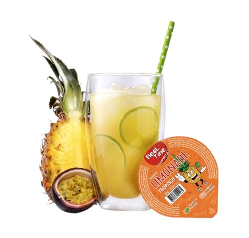 MEALTIME Limonade Mix – erfrischend, mit Geschmack aus echten Früchten, ohne Farbstoffe – 24er Packung (24x60g) (Tropisch, Orange, Estragon mit Ingwer) (Limonade Mix) von MEALTIME