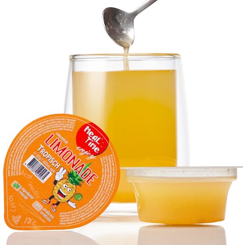 MEALTIME 24x60g Limonadenkonzentrat Tropic - 100% natürliches Getränke-Konzentrat zum kalt aufgießen - Früchte Trinkkonzentrat hochwertig & zusatzfrei von MEALTIME