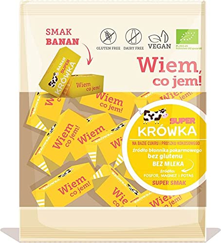 Glutenfreie milchfreie Bananenfondges BIO 150 g Super Krówka von MEGUSTO