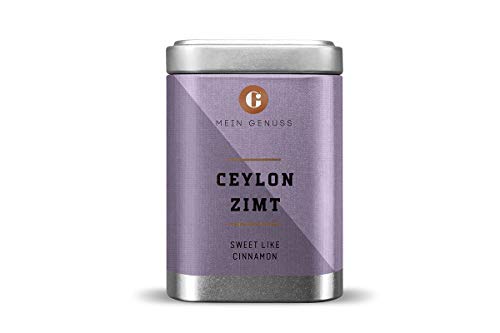 MEIN GENUSS Ceylon Zimt Canehl, gemahlen - Aromatisch und süß - Für die orientalische Küche - Zum Würzen von Süßspeisen, Desserts und Kuchen - Füllmenge: 70g von MEIN GENUSS