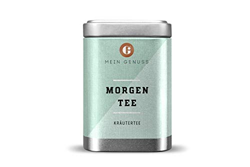 MEIN GENUSS Guten Morgen Kräutertee - 100% natürlich - Für erfrischende Morgenstunden - Zitronige Apfel-Kräutermischung - Koffeinfrei - Füllmenge: 35 g von MEIN GENUSS