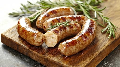 Rindsbratwurst | 100% Rindfleisch Bratwurst ohne Darm | Rindswurst | Rindswürstchen als Wurst zum Grillen und Braten (240g Natur) von MEISTER'S