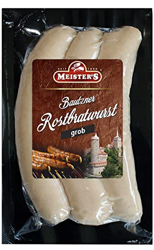 Rostbratwurst | Die würzige Bratwurst | Echte Bautzner Wurst zum Grillen | 3 x 100g von MEISTER'S