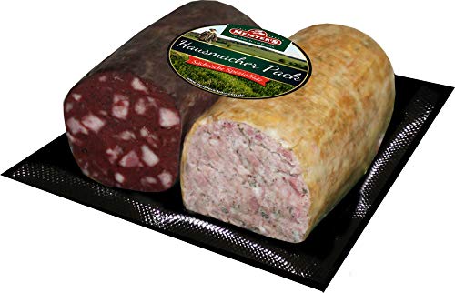 Sonderangebot Hausmacher Pack | 2 Stück Leberwurst & Blutwurst geräuchert | Aufstrich | Rotwurst | Premium-Qualität aus Bautzen | 300g von MEISTER'S