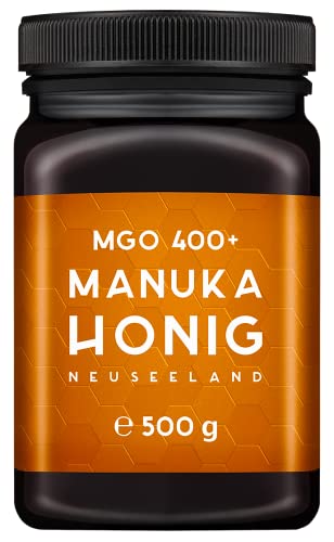 MELPURA Manuka Honig MGO 400+ 500g aus Neuseeland mit zertifiziertem, natürlichem Methylglyoxal-Gehalt – Laborgeprüft, verifizierte Herkunft, fairer Handel direkt vom Erzeuger von MELPURA