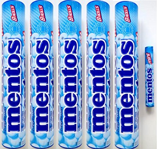 5 x MENTOS MINT GESCHENK-RIESENROLLE 8ER 296g Incl. Goodie von Flensburger Handel von MENTOS