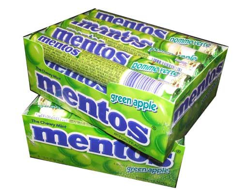 Mentos Chewy Candy, Apple Flavor, 1.32 Ounce Rolls-(pack of 30) by Mentos von MENTOS