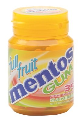 Mentos Gum 70g, Full Fruit 6 x 70 g von MENTOS