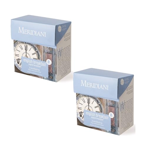 Meridiani® | Englische Frühstücksteebeutel | Frühstücks-Schwarzteemischung | Traditioneller Ceylon-Schwarztee – 2 x 15 Beutel (60 g) von MERIDIANI