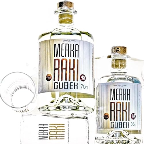 MERKA RAKI GÖBEK - Kombipaket (70 cl, 35 cl und 4 Gläser) von MERKA RAKI
