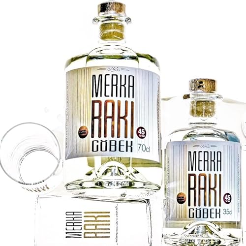 MERKA RAKI GÖBEK - Kombipaket (70 cl, 35 cl und 4 Gläser) von MERKA RAKI