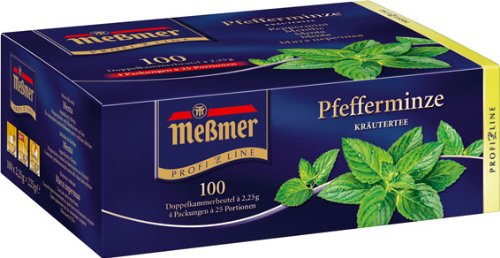 Meßmer ProfiLine Pfefferminze 100 x 2.25 g, 5er Pack (5 x 225 g) von MESSMER PROFILINE