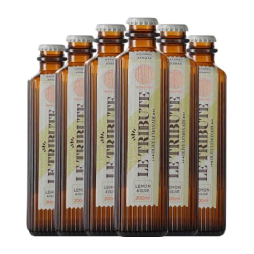 Getränke und Mixer MG Le Tribute Olive Lemonade Kleine Flasche 20 cl (Karton mit 6 Kleine Flasche von 20 cl) von MG Destilerías SL