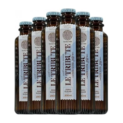 Getränke und Mixer MG Le Tribute Tonic Water Zero Sugar Kleine Flasche 20 cl (Karton mit 6 Kleine Flasche von 20 cl) von MG Destilerías SL