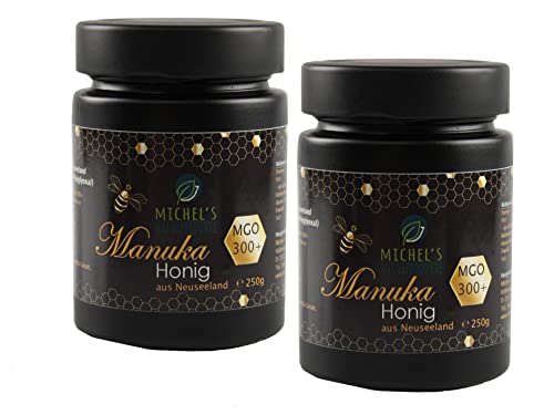 Michel´s Naturprodukte - Manuka Honig MGO 300+, 500g (2x250g), 100% Pur aus Neuseeland mit zertifiziertem Methylglyoxal Gehalt von MICHEL´S NATURPRODUKTE