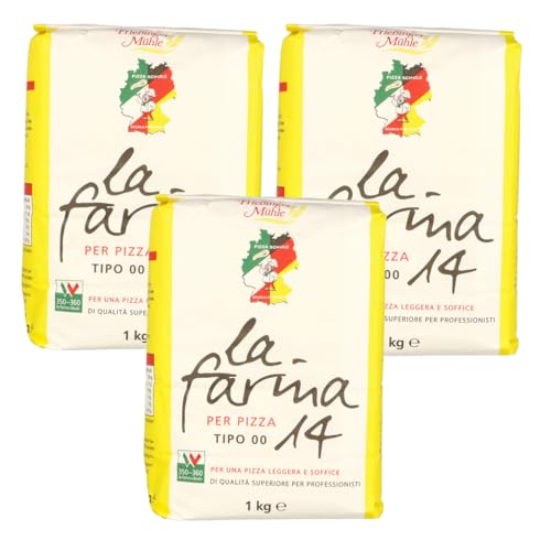 3x1kg Farina 14 Pizzamehl von Frießinger Mühle. Gratis Teigkarte von MIGASE. (3) von MIGASE