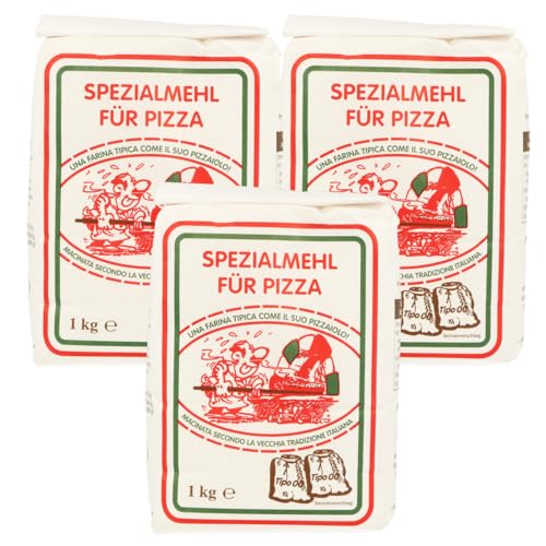 Frießinger Pizzamehl mit einer Teigkarte (3x1kg) von MIGASE