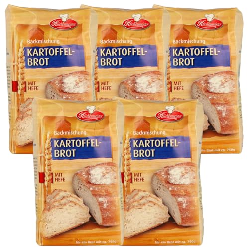 Kartoffelbrot Brotbackmischung von Frießinger Mühle, 5x500g, für den Backofen, Holzofen oder Brotbackautomaten. von MIGASE