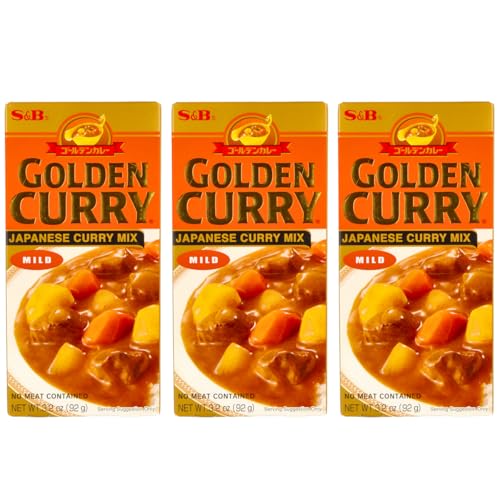 S&B Golden Curry, verschiedene Sorten und größen. Hot; Medium, Mild ind 220g oder 92g (Mild 92g) von MIGASE