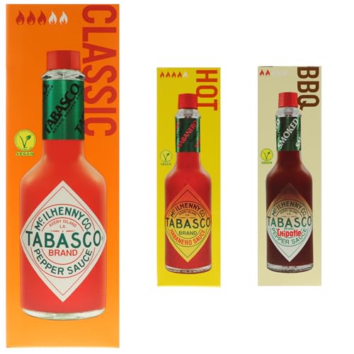 Tabasco Set - 350ml Original - 60ml Chipotle - 60mml Hbanero von MIGASE
