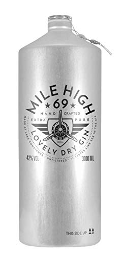 MILE HIGH 69® Gin (1 x 3,0 l, 42% Vol.) | Hand gemachter feiner GIN | aus rein biologischen Rohstoffen & Botanicals | 1 Flasche von MILE HIGH 69