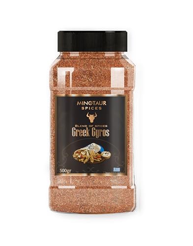 Minotaur Spices | Greek Gyros Gewürz 500 g | Gewürzmischung für Schweinefleisch in der Dose von MINOTAUR