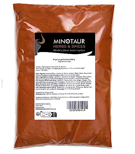 Minotaur Spices | Paprika geräuchert | 2 x 500g (1 Kg) Paprikapulver smoked von MINOTAUR