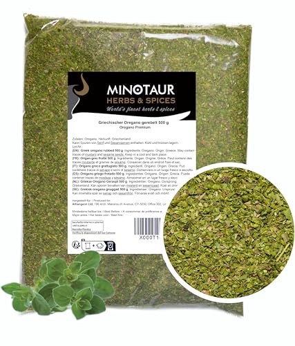 Minotaur Spices | griechischer Oregano gerebelt | 2 x 500g (1Kg) | Premium Qualität von MINOTAUR