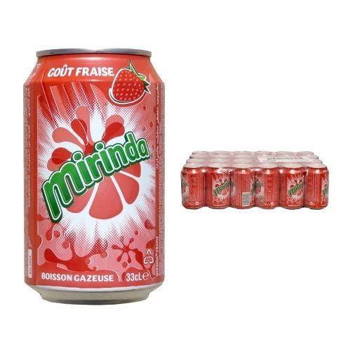 Mirinda Strawberry American Soda Bulk Buy Fizzy Soft Drinks (Erdbeere), 24 x 330 ml von MIRINDA