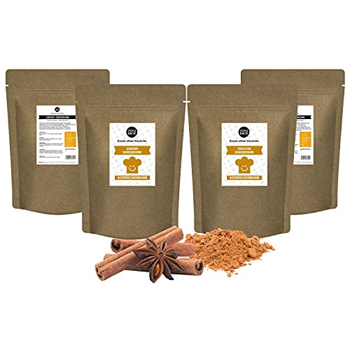 MITOBACK - 2er Set aus Lebkuchengewürz- und Spekulatiusgewürz-Mischung 2 x 100 g zum Backen - Lebkuchen- und Spekulatius-Gewürzmischung mit Zimt, Koriander & Muskatblüte für Weihnachts-Plätzchen von MITOBACK