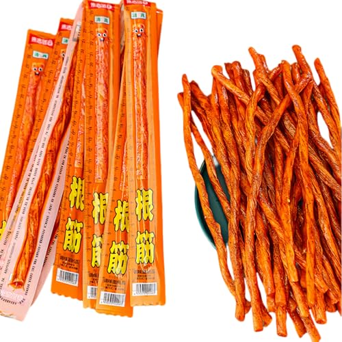 Asiatische Snacks, Chinesische Snacks, 10 Packungen, Ca. 120g, Vegetarische Gewürzstreifen von MKSDDF