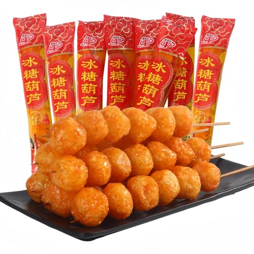 Chinesische Snacks, Asiatische Snacks, 10 Packungen, Ca. 120 G, Süße Würzige Streifen, Kandierte Haws-Spieße, Würzige Streifen von MKSDDF