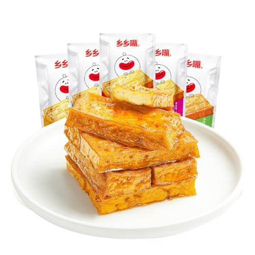 Latioa Latiao chinesische würzige Snacks würziger getrockneter Tofu Instantwürzig geschmorter getrockneter Tofu würzige Streifen Hunan köstlicher würziger getrockneter Tofu 20 g x 20 Packungen würzige von MKSDDF