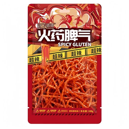 MKSDDF 108 g Latiao chinesische würzige Sticks, chinesische Lebensmittel, Latio, würzige Streifen, würzige Sticks, chinesische Snacks, Büro-Snacks, lässige Snacks, Party-Snacks (würzige Schnipsel x von MKSDDF