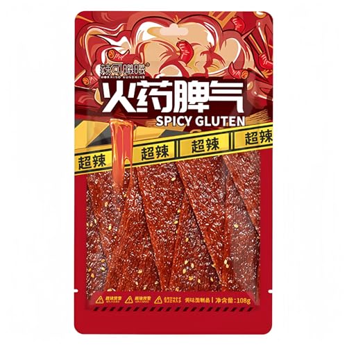 MKSDDF 108 g Latiao chinesische würzige Sticks, chinesische Lebensmittel, Latio, würzige Streifen, würzige Sticks, chinesische Snacks, Büro-Snacks, lässige Snacks, Party-Snacks (würzige Scheiben x 108 von MKSDDF