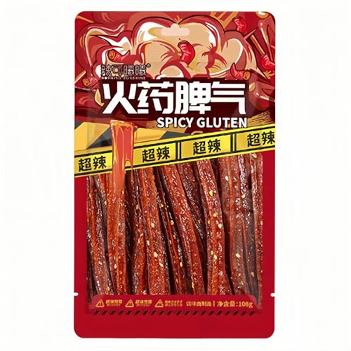 MKSDDF 108 g Latiao chinesische würzige Sticks, chinesische Lebensmittel, Latio, würzige Streifen, würzige Sticks, chinesische Snacks, Büro-Snacks, lässige Snacks, Party-Snacks (würzige Streifen x 108 von MKSDDF