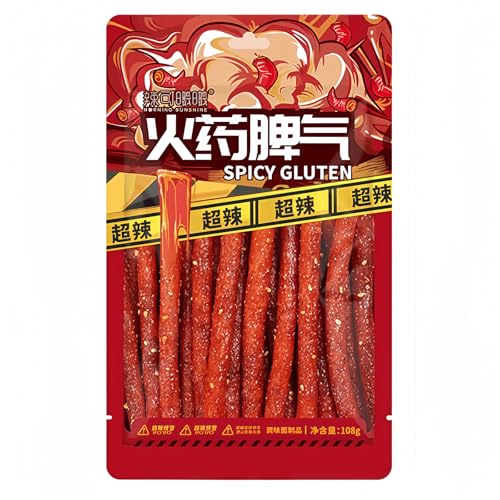 MKSDDF 108 g Latiao chinesische würzige Sticks, chinesische Lebensmittel, Latio, würzige Streifen, würzige Sticks, chinesische Snacks, Büro-Snacks, lässige Snacks, Party-Snacks (würzige Sticks x 108 von MKSDDF