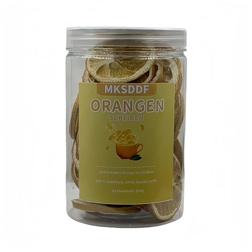 MKSDDF-150g getrocknete Orangenscheiben – getrocknete Orangenscheiben – geeignet zum Backen, für Cocktails, Kräutertee von MKSDDF