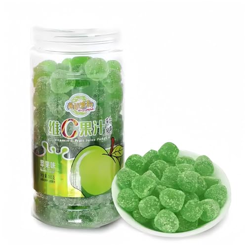 MKSDDF-180g Gummibärchen Saure Süßigkeiten Fruchtgummis Saure Gummibärchen Sour Candy Fruchtgummis Verschiedene Kandierte Fruchtbonbons-Geschmacksrichtungen (Apfelgeschmack) von MKSDDF