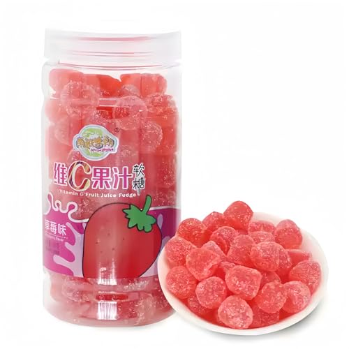 MKSDDF-180g Gummibärchen Saure Süßigkeiten Fruchtgummis Saure Gummibärchen Sour Candy Fruchtgummis Verschiedene Kandierte Fruchtbonbons-Geschmacksrichtungen (Erdbeergeschmack) von MKSDDF