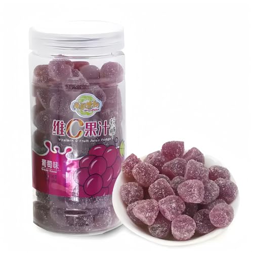 MKSDDF-180g Gummibärchen Saure Süßigkeiten Fruchtgummis Saure Gummibärchen Sour Candy Fruchtgummis Verschiedene Kandierte Fruchtbonbons-Geschmacksrichtungen (Traubengeschmack) von MKSDDF