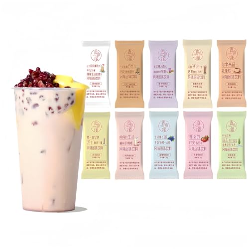 MKSDDF-20g* 5 Packungen Boba-Tee Bubble Tea Perlen Fruchtiger Milchtee Bubble Tea Kit Verschiedene Geschmacksrichtungen Bubble Tea Sirup-Frucht Bubble Tea Kit Geschenkbox Milch Tee (Blaubeere) von MKSDDF