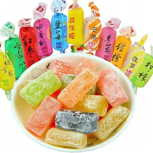 MKSDDF - 250 g Frucht-Süßigkeiten, Einzelverpackung, Gummibonbons, weiche Früchte, verpackte Süßigkeiten, verschiedene Geschmacksrichtungen, Süßigkeiten, chinesische klassische Süßigkeiten, Sorghum, von MKSDDF