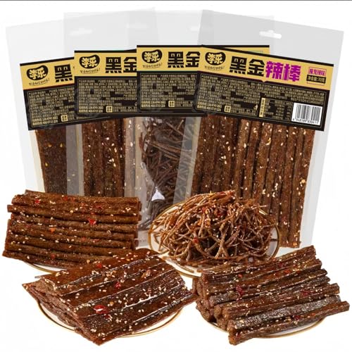 MKSDDF – 4 Geschmacksrichtungen, scharf und würzig, würzige Streifen, super scharf und scharf, chinesische Snacks, chinesische würzige Snacks Latiao 70g*4 Packungen von MKSDDF