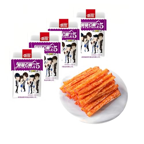 MKSDDF-4 Packungen mit würzigen Streifen, kombinierte würzige Streifen, Geschenkpackung, chinesische klassische Snacks, gemischte würzige Streifen, würzig, seidig, würzig, süß, würzig –Aiqingongyu von MKSDDF